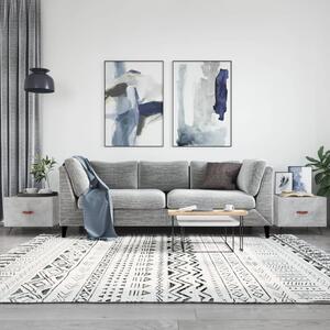 2 db betonszürke szerelt fa dohányzóasztal 50 x 50 x 40 cm