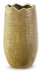 Selma1 kerámia váza Barna/arany 18x18x32 cm