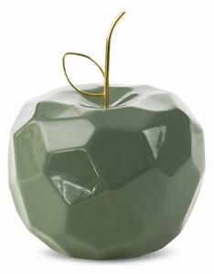 Apel kerámia figura Zöld/arany 16x16x13 cm