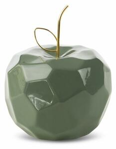 Apel kerámia figura Zöld/arany 13x13x10 cm