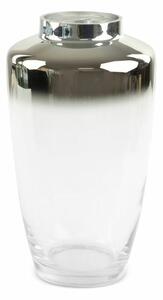 Zoja2 üveg váza Ezüst 20x35 cm