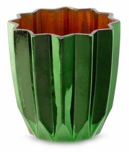 Negro üveg gyertyatartó Zöld 12x12x12 cm