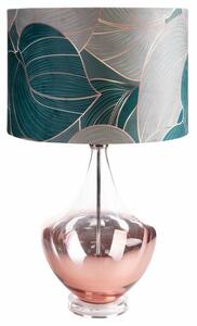 Salvia4 asztali lámpa bársony búrával Szürkészöld/tejfehér 40x69 cm