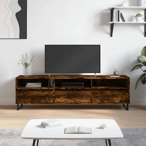 Füstös tölgy színű szerelt fa TV-szekrény 150 x 30 x 44,5 cm
