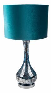 Ada 03 asztali lámpa bársony búrával Türkiz 36x69 cm