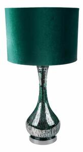 Ada 01 asztali lámpa bársony búrával Sötétzöld 36x69 cm