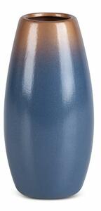 Nessa 03 kerámia váza Kék/arany 11x11x22 cm