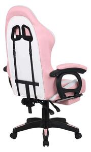 Jovela Irodai/Gamer szék RGB LED világítással, Műbőr, 150 kg, Fek