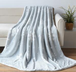 Naturtex sherpa pléd 150x200 cm - hópehely szürke-fehér