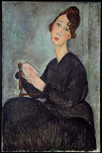 Reprodukció Portrait of Dedie (Odette Hayden), Modigliani, Amedeo