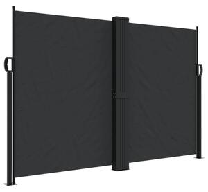 VidaXL fekete behúzható oldalsó napellenző 160 x 1000 cm