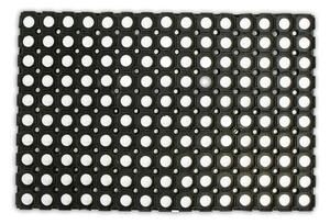HOME ELEMENTS Perforált lábtörlő, fekete, 40 x 60 cm