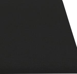 VidaXL 12 db fekete szövet fali panel 60 x 15 cm 1,08 m²