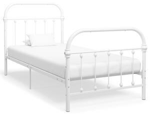 VidaXL fehér fém ágykeret 90 x 200 cm