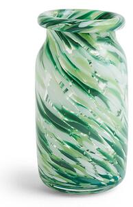 HAY - Splash Vase Roll Neck Small Green SwirlHay - Lampemesteren