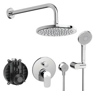 Ideal Standard CeraFlex - Zuhanyszett rejtett csapteleppel, testtel, 3 vízsugár, átmérő 20 cm, króm BC447AA