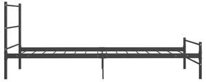 VidaXL fekete fém ágykeret 90 x 200 cm