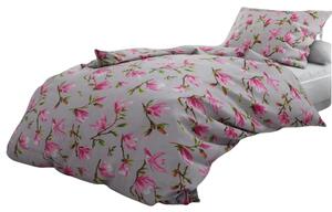 Magnolia pamut ágyneműhuzat TiaHome - 1x Párna 90x70cm, 1x Paplan 140x200cm