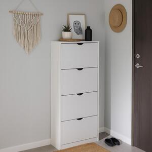 AVENBERG SLIM FLIP 4 Cipőtartó - fehér