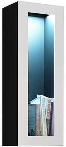 BUTORLINE Nappali bútor VIGO NEW 11C fekete / fehér fényes