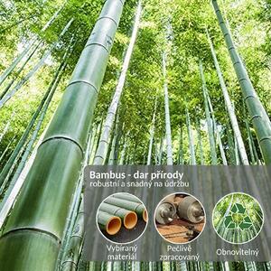 Zoja 4 polcos bambuszállvány, barna