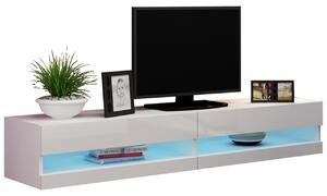 BUTORLINE TV szekrény 180 GOVI NEW VG9A fehér / fehér fényes