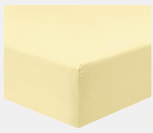 Jersey világossárga lepedő TiaHome - 60x120cm