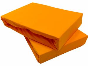 Jersey narancssárga lepedő TiaHome - 70x140cm