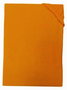 Jersey narancssárga lepedő TiaHome - 70x140cm