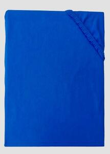 Jersey sötétkék lepedő TiaHome - 70x140cm