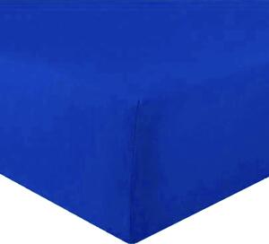 Jersey sötétkék lepedő TiaHome - 200x220cm