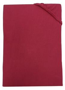 Jersey bordó lepedő TiaHome - 70x140cm