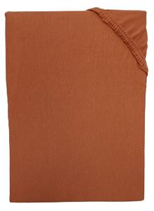 Jersey tégla lepedő TiaHome - 70x140cm
