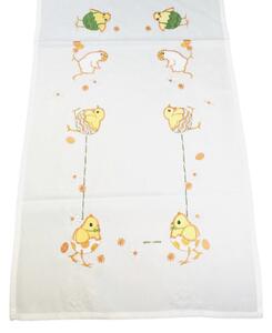 Húsvéti terítő Csirke sárga 40x110cm TiaHome