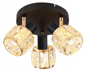 Candellux Spotlámpa DUBAI 3xE14/40W/230V átm. 36 cm fekete/arany CA0990