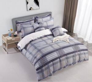 3 részes lepedők Krepp polycotton Olivia kék 200x140cm+90x70cm TiaHome
