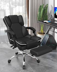 BeComfort kényelmes főnöki gamer szék forgószék lábtartóval OC08-L
