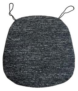 Székpárna vékony Deluxe fekete 40x40cm TiaHome