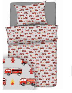 Pamut lepedők Tűzoltók TiaHome - Detský set 130x90cm + 65x45cm