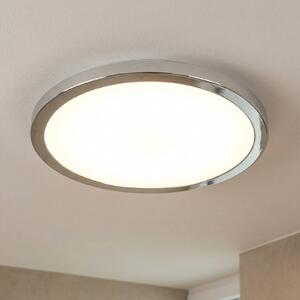 LIGHTME LED mennyezeti lámpa Aqua Ø30.2cm króm, Króm / ezüst, Fürdőszoba, Alumínium, Modern