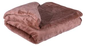 Világosbarna mikroplüss takaró 150x200cm TiaHome