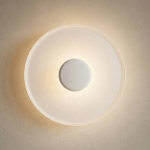 Vibia Top LED fali világítás Ø 40 cm fehér, dimmelhető, Fehér / opál, Nappali / Étkező, fém, Modern