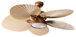 Mennyezeti ventilátor világítással BORMEJO Távirányítóval LED Arany