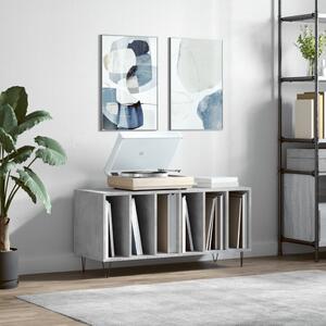 Betonszürke szerelt fa hanglemezszekrény 100 x 38 x 48 cm