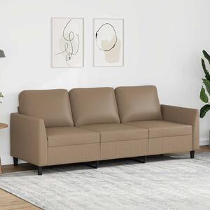 3 személyes cappuccino színű műbőr kanapé 180 cm