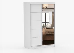 Ruhásszekrény Nestor 05 (Fehér + Fehér). Akció -20%