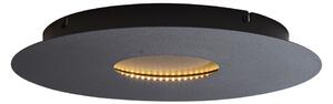 Modern mennyezeti lámpa fekete 40 cm LED-del, 3 lépésben dimmelhető - Morning