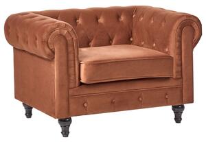 Fotel CHESTERFIELD Bársony Aranybarna