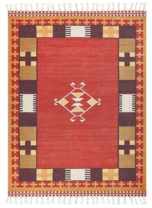 Szőnyeg PARAKAR Színes 160 x 230 cm Pamut Kilim