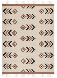 Szőnyeg NIAVAN Bézs 160 x 230 cm Pamut Kilim